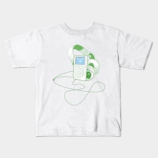 Music collector (green) Kids T-Shirt